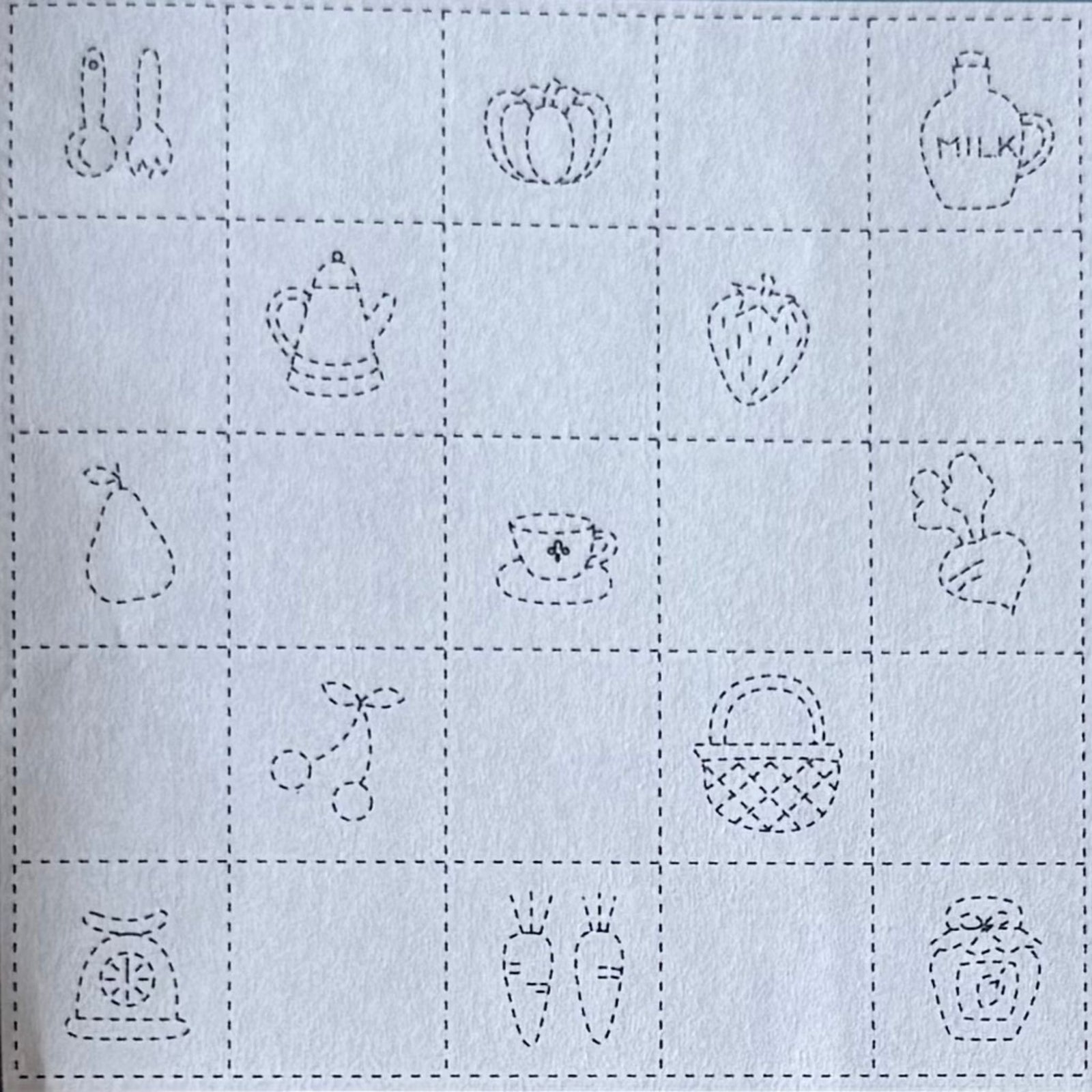 Sashiko Sampler - White - 843K-102