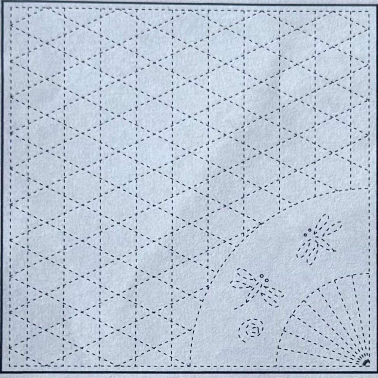 Sashiko Sampler - White - 843K-6