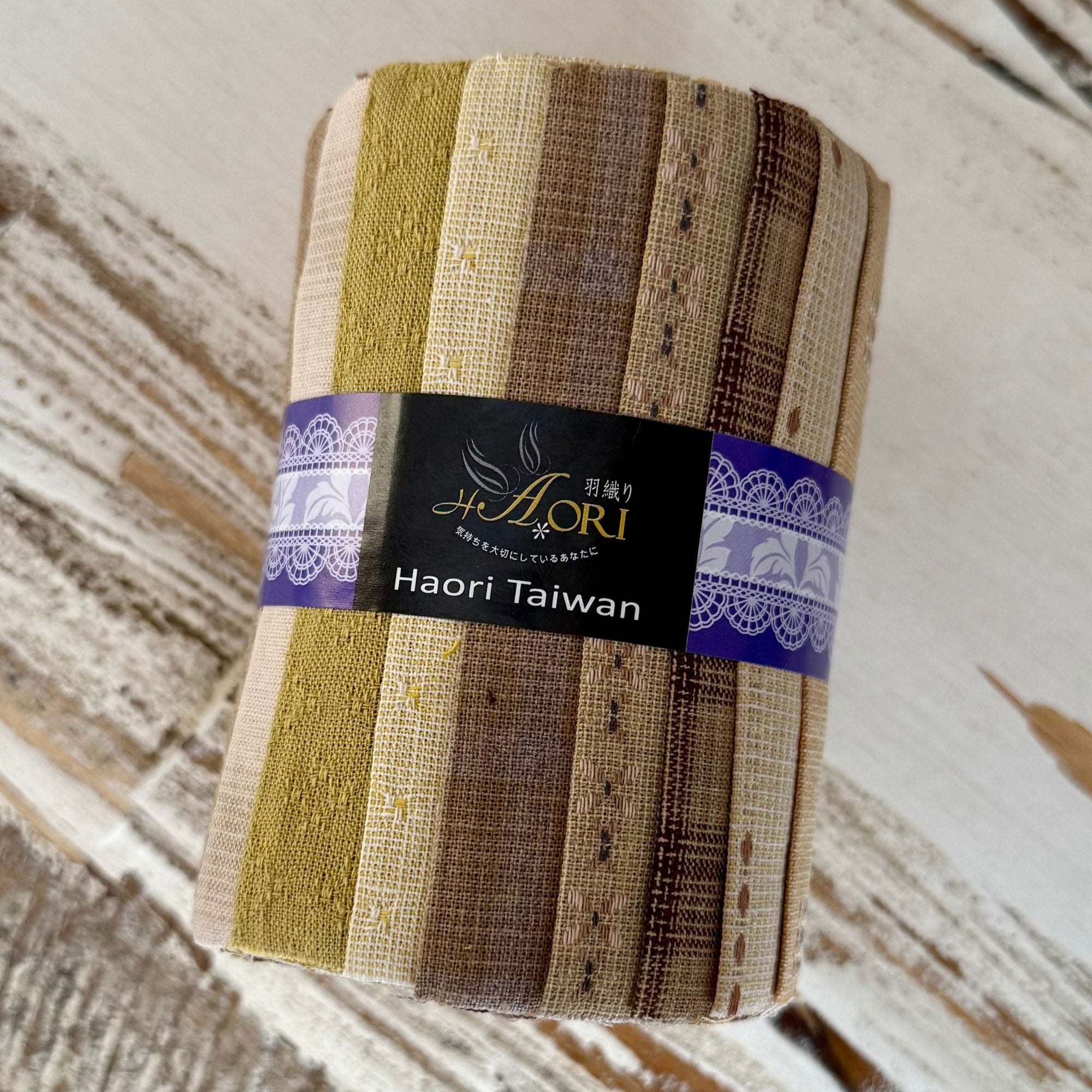 Haori Taiwan - Yarn-Dyed Fabric Roll - Yellow & Beige