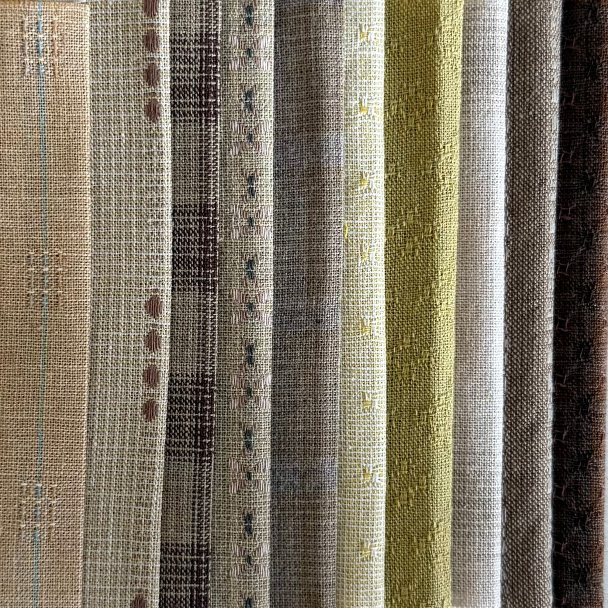 Haori Taiwan - Yarn-Dyed Fabric Roll - Yellow & Beige