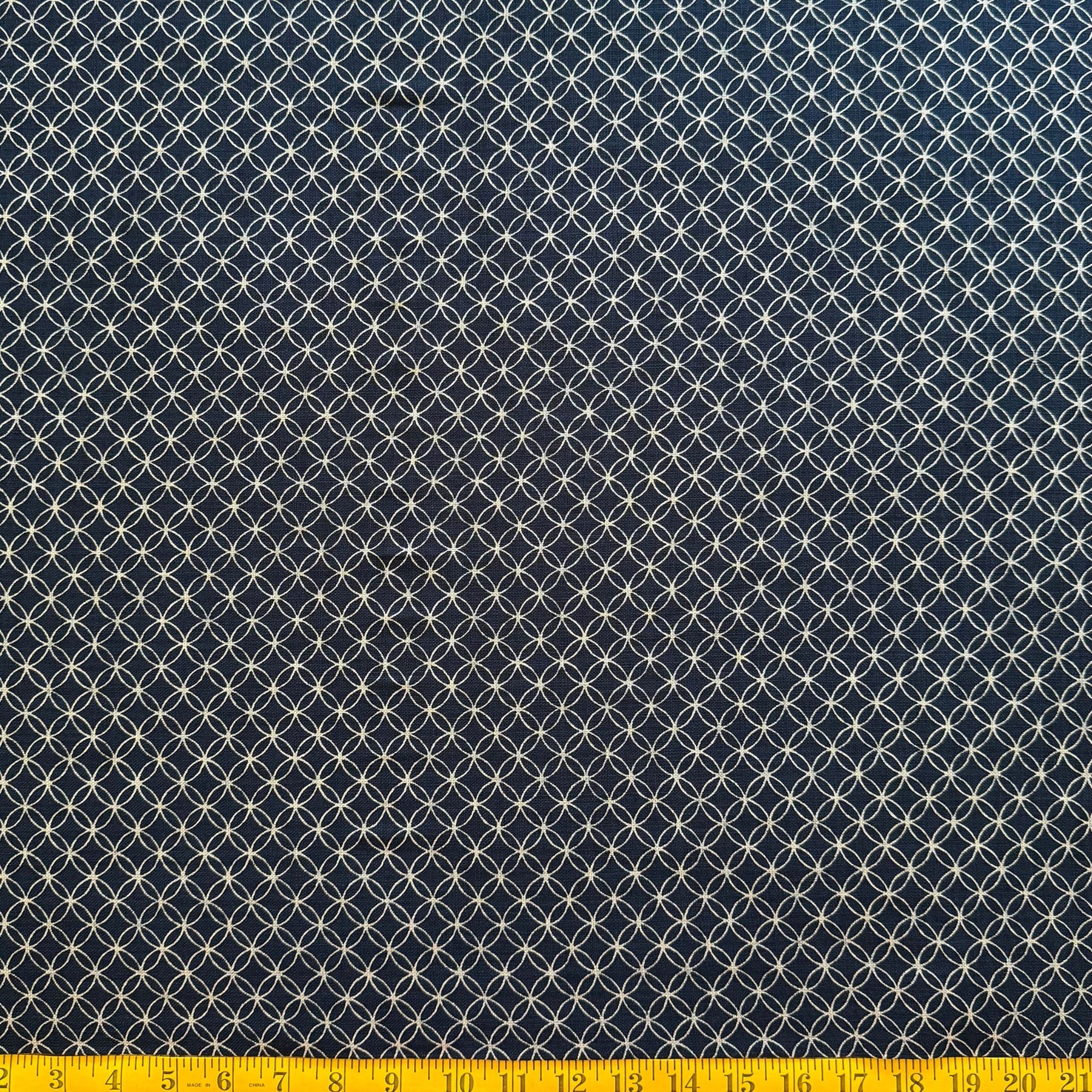Shippo-Tsunagi - Cotton Print Fabric - $32 Per Metre