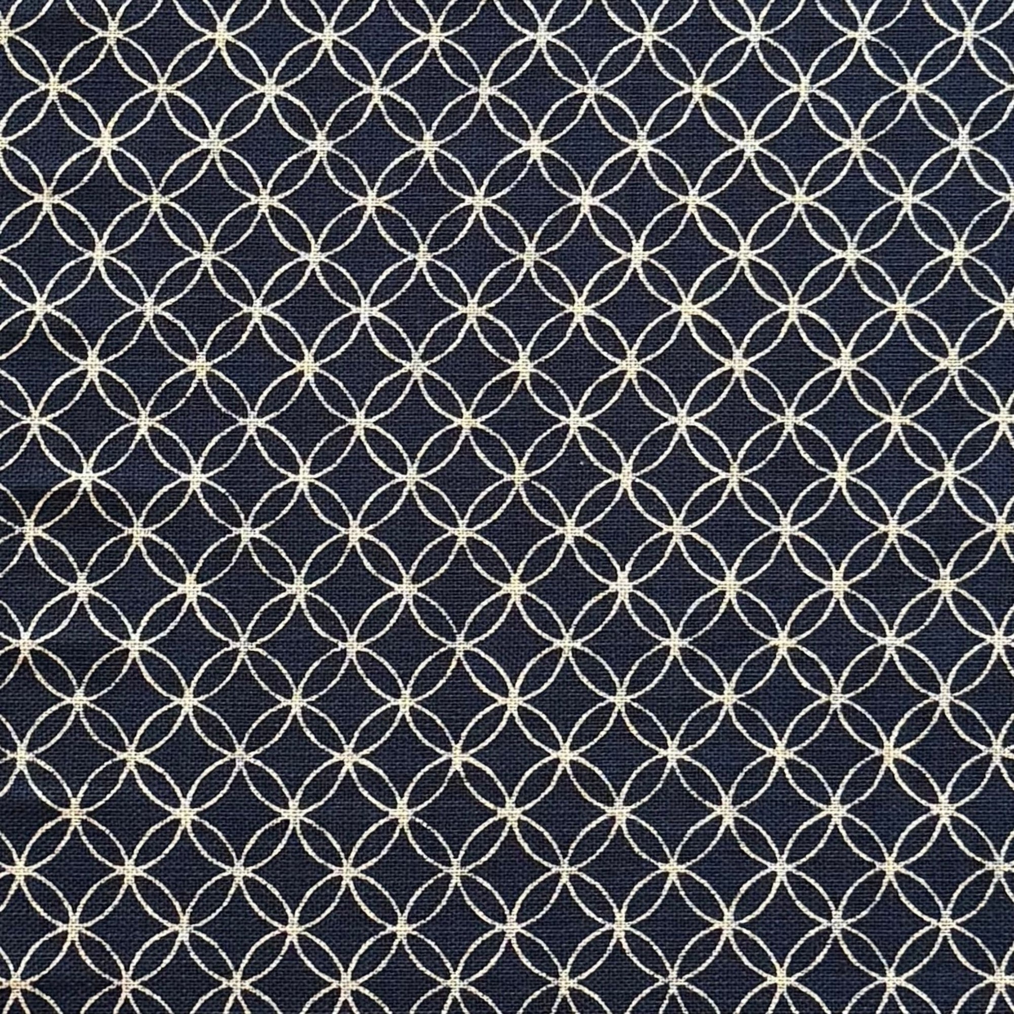 Shippo-Tsunagi - Cotton Print Fabric - $32 Per Metre