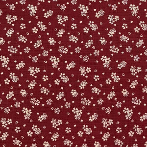 Cherry Blossoms Red - Cotton Print Fabric - $32 Per Metre