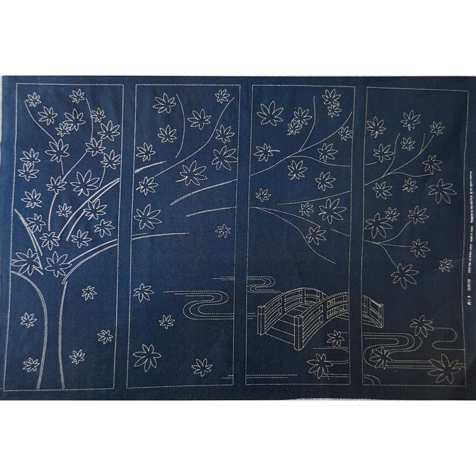 Japanese Maple Pre-Printed Sashiko Panel