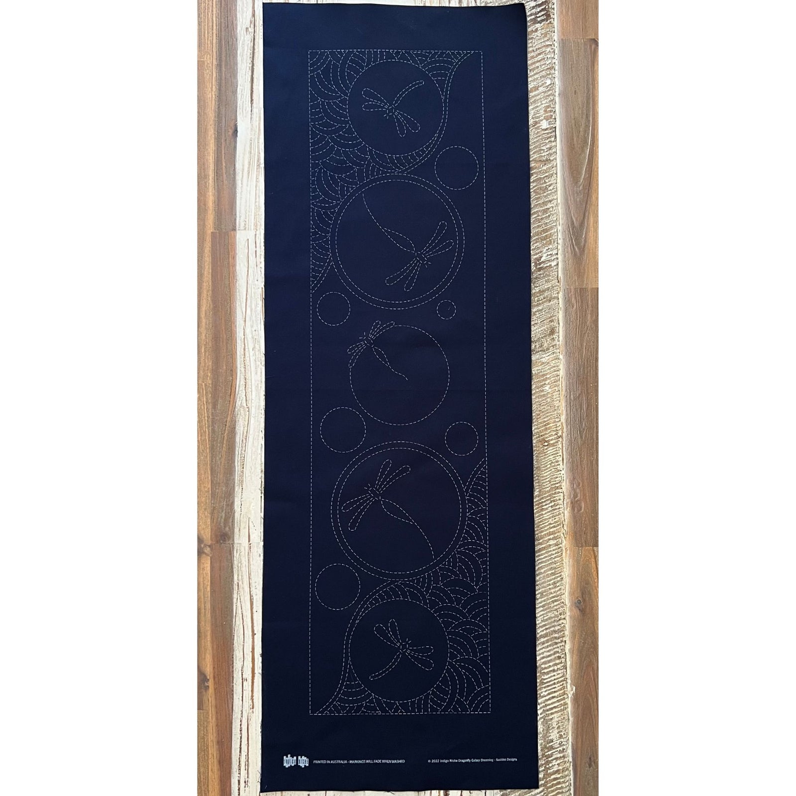 Galaxy Dragonfly - Sashiko Panel