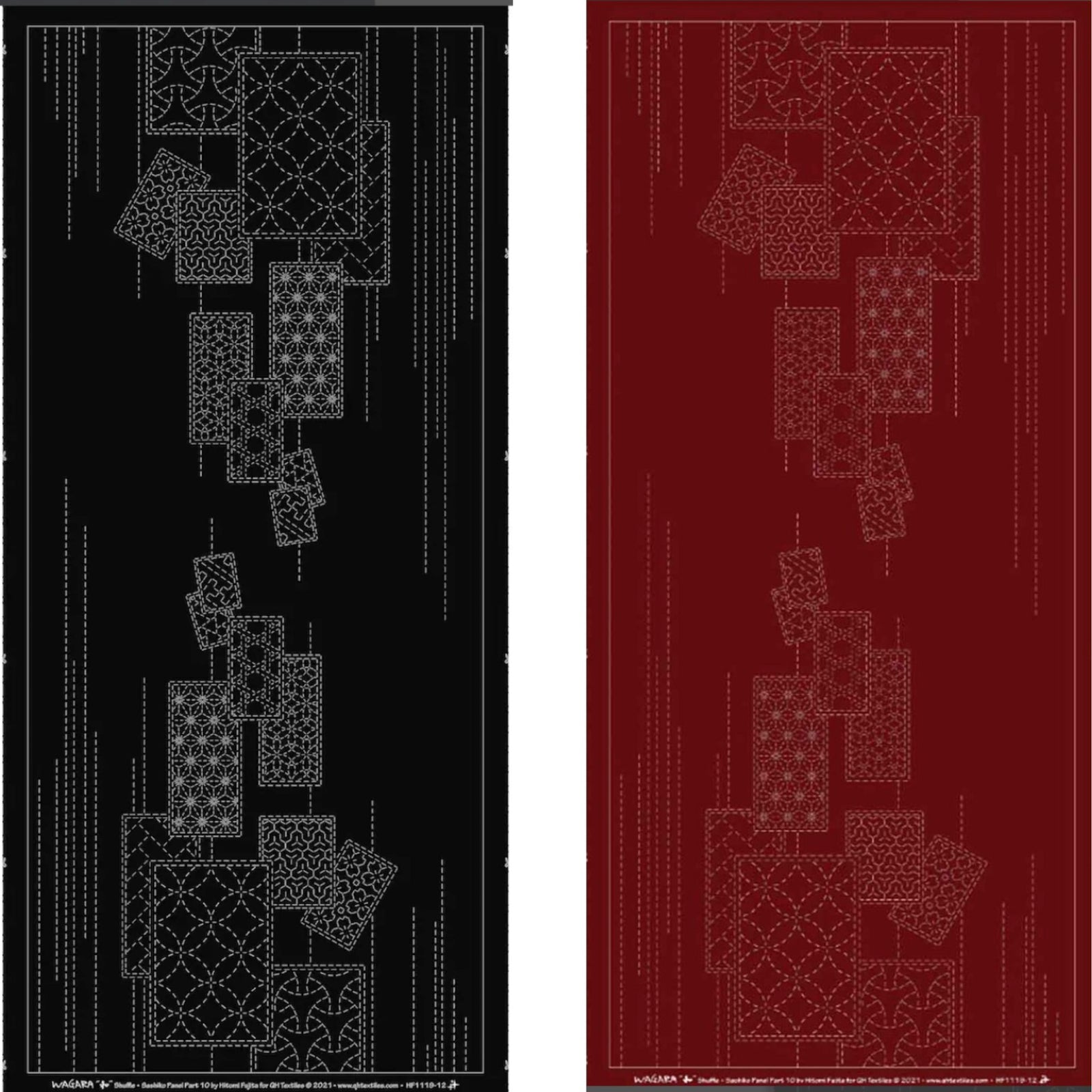 Wagara Shuflle Sashiko Panel