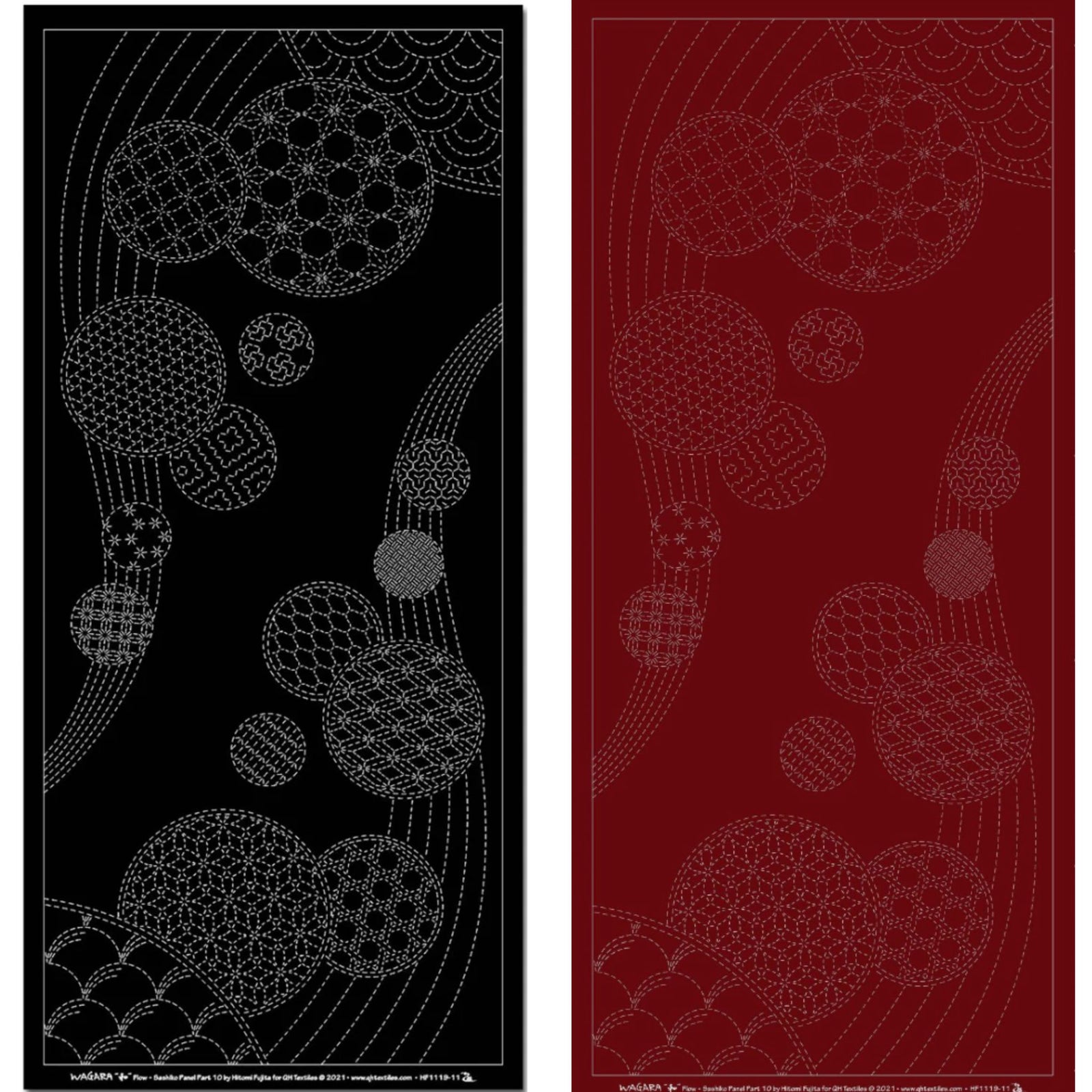 Wagara Flow Sashiko Panel