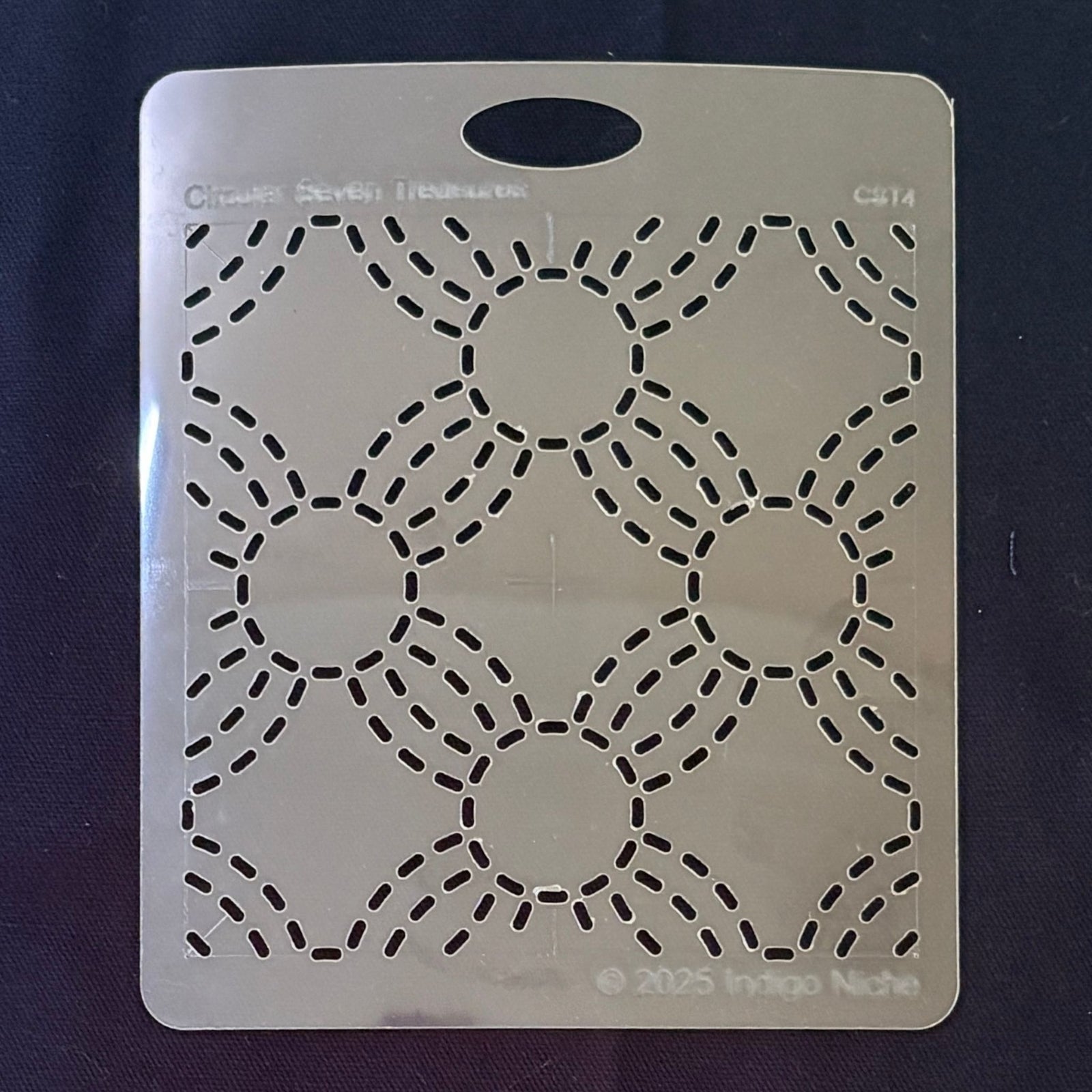 Circular Seven Treasures Small Sashiko Template