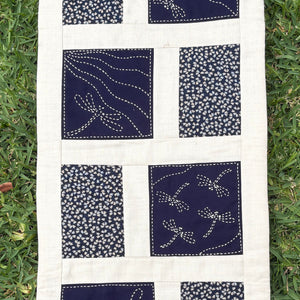 Dancing Dragonflies Sashiko Table Runner Kit