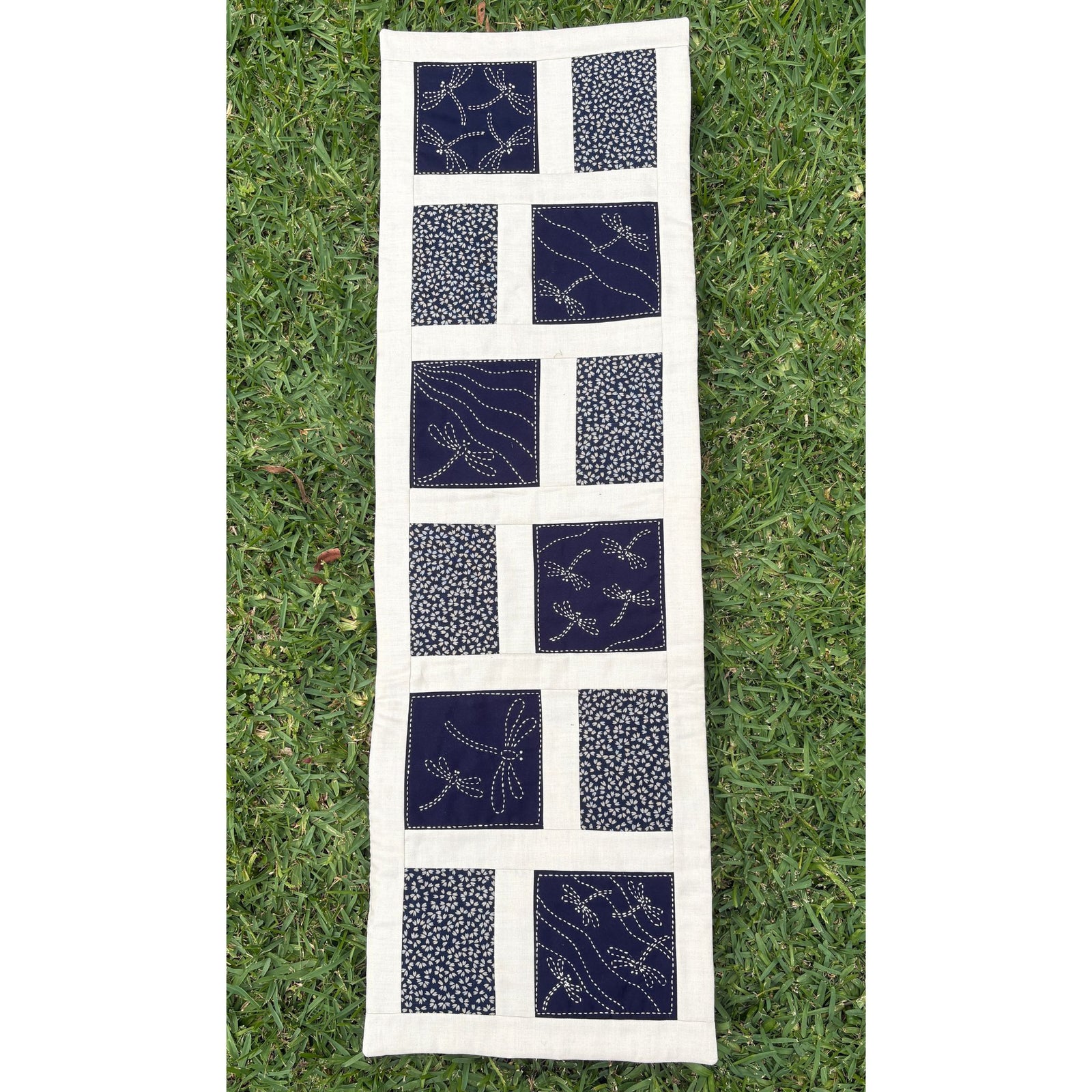 Dancing Dragonflies Sashiko Table Runner Kit