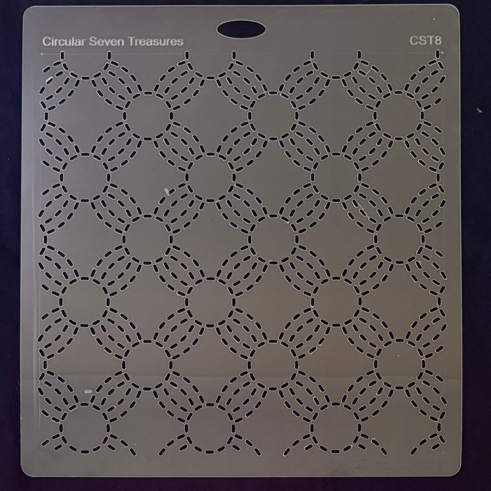 Horned Tortoiseshell Large Sashiko Template