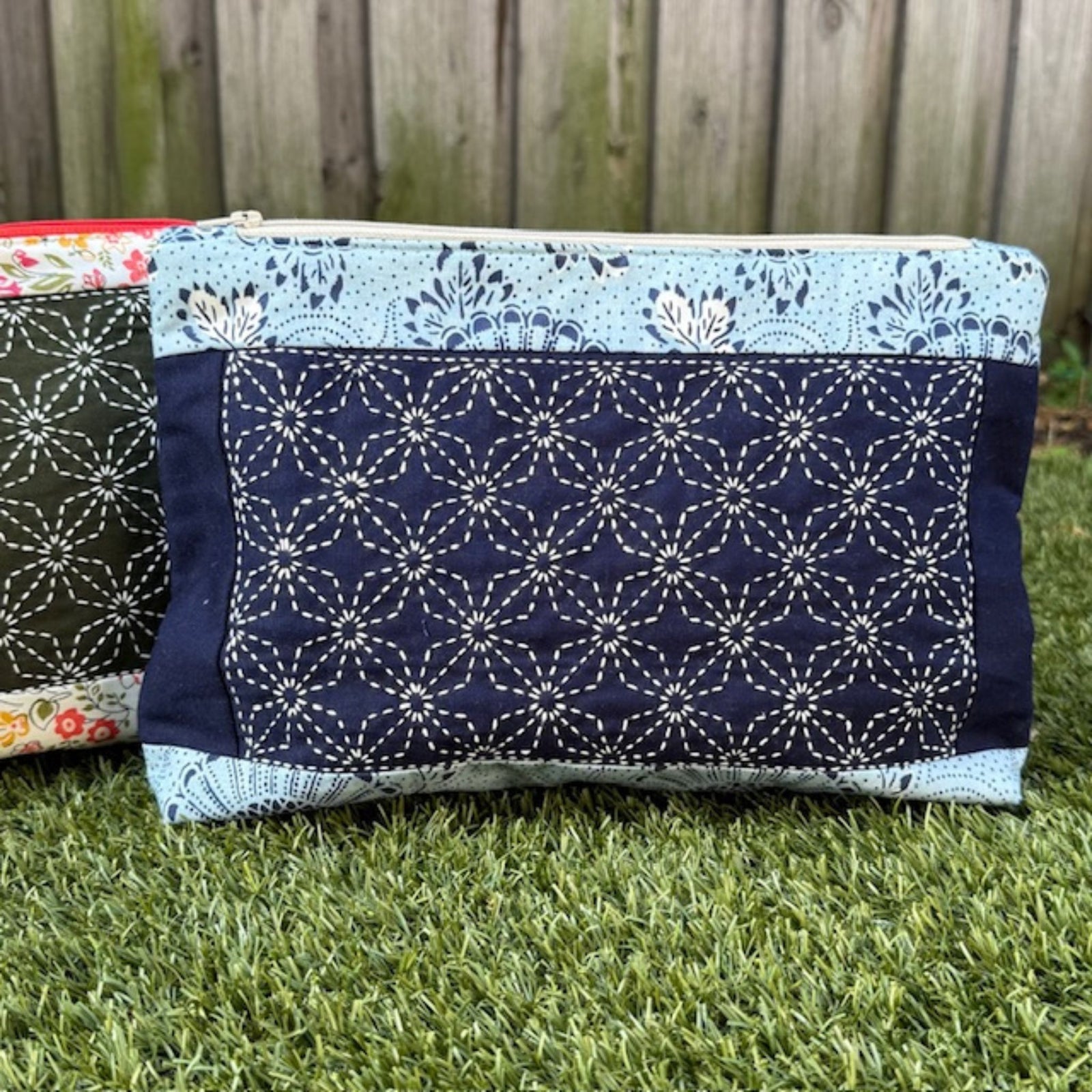 Keiben Zippered Pouch Kit Indigo