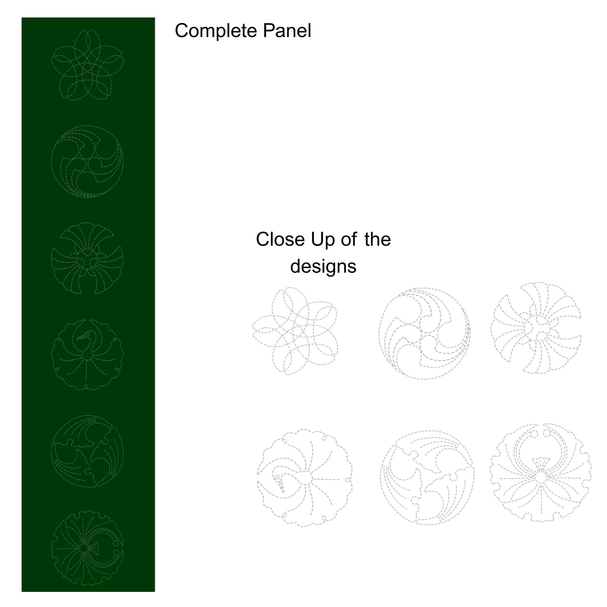 Roku Pre-Printed Sashiko Panel