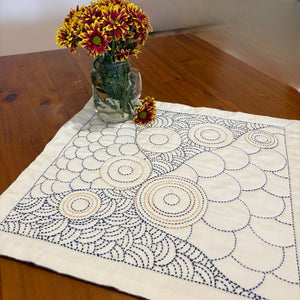 Whirl Pools Pre-Printed Sashiko Panel