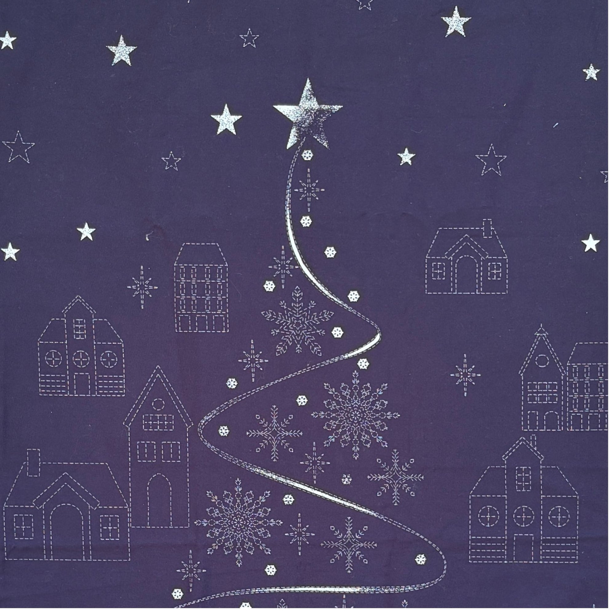 Winter Wonderland - Sashiko Panel